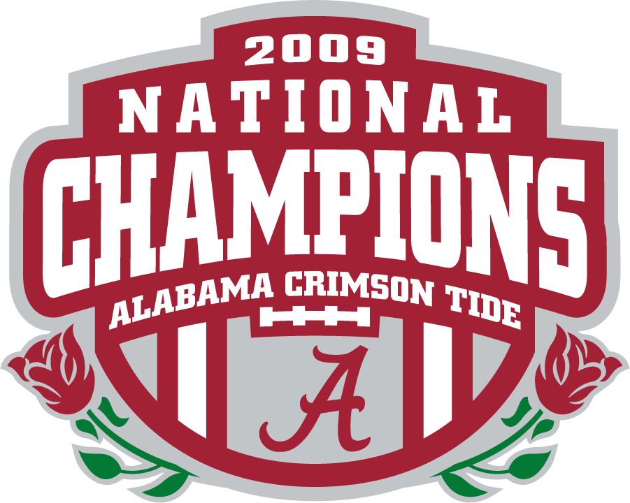 Alabama Crimson Tide 2009 Champion Logo t shirts iron on transfers